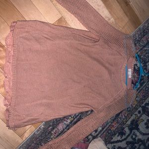 Pinky lacey sweater